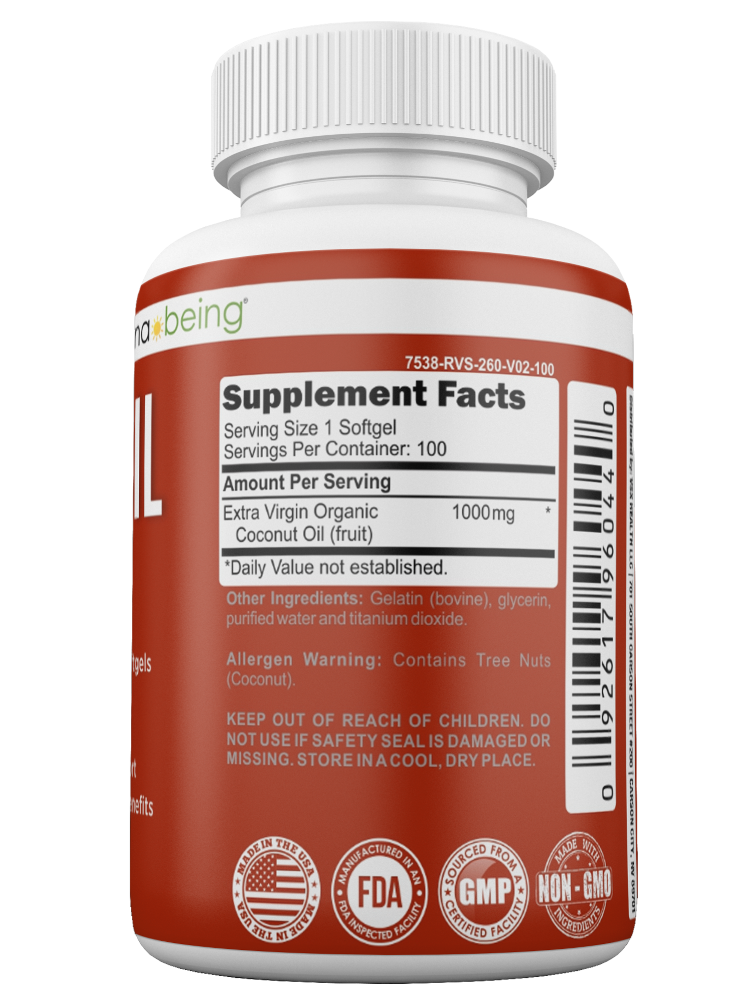 organiccoconutoil-Supplementfacts