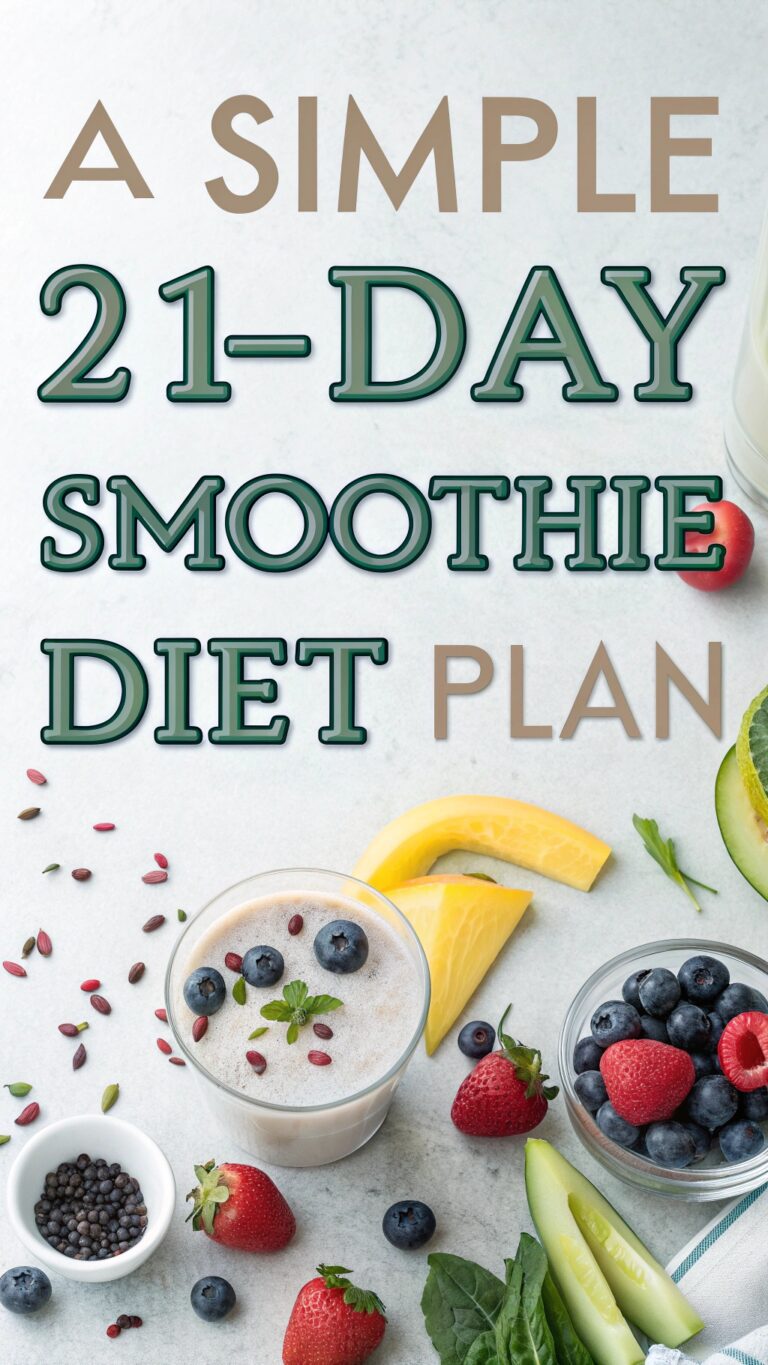A Simple 21-Day Smoothie Diet Plan