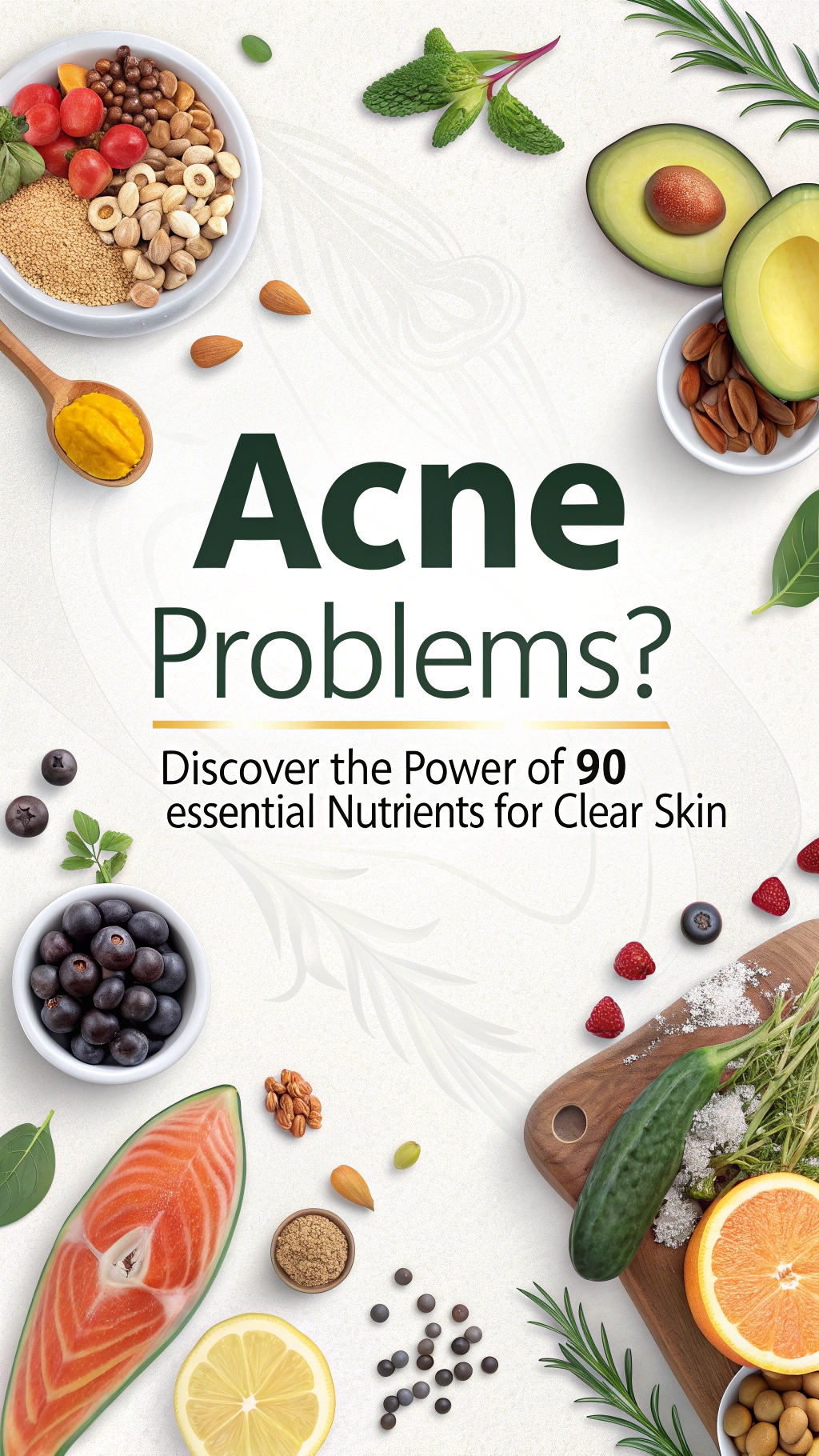 Acne Problems Discover The Power of 90 Essential Nutrients for Clear Skin