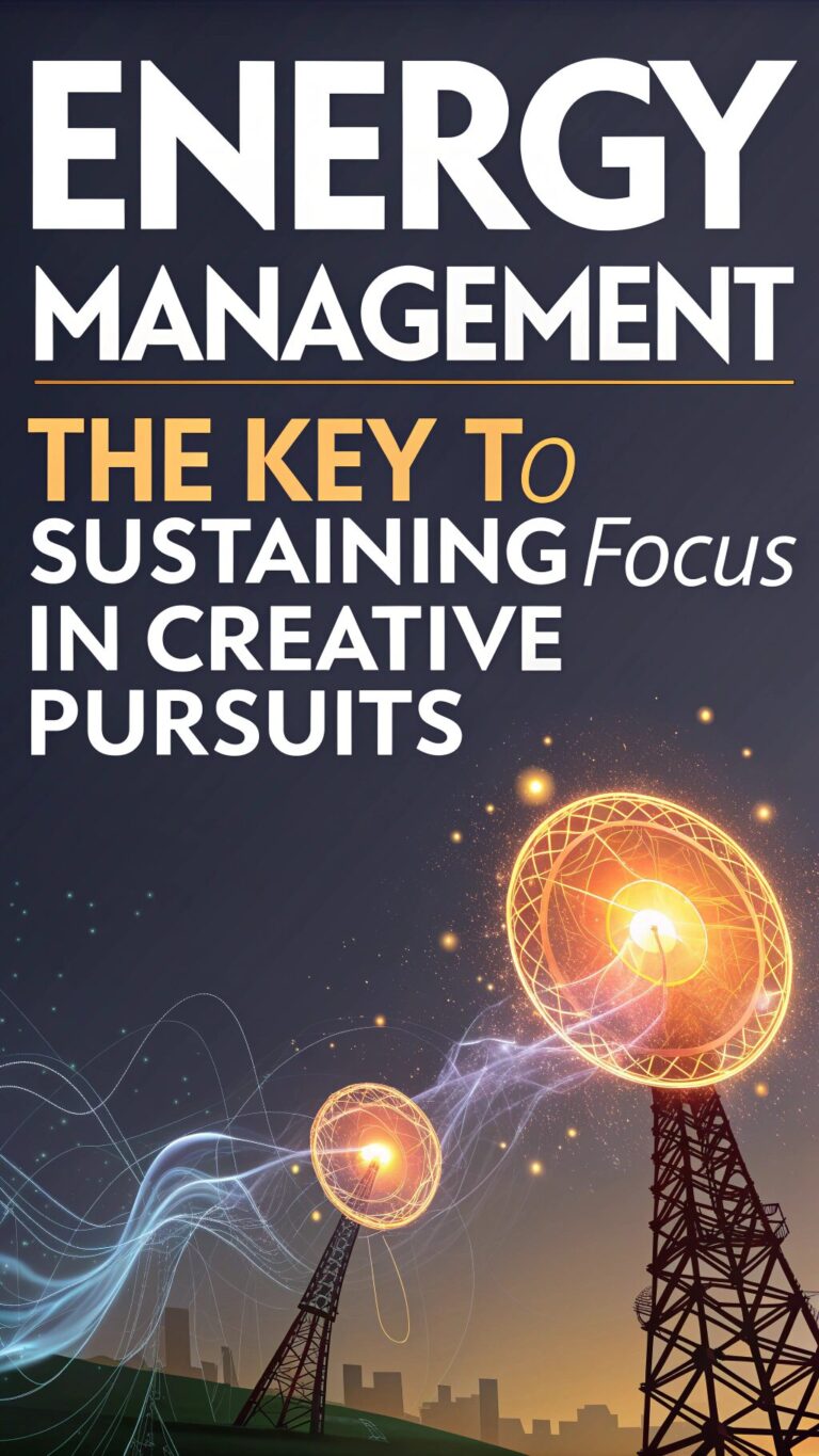 Energy Management: The Key to Sustaining Focus in Creative Pursuits