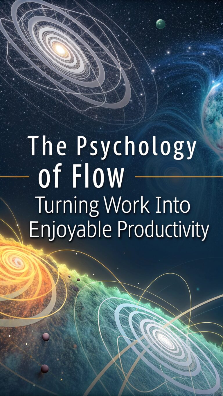 The Psychology of Flow - Turning Work into Enjoyable Productivity