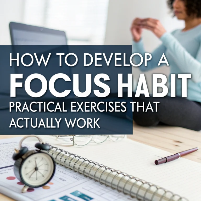 How to Develop a Focus Habit: Practical Exercises That Actually Work